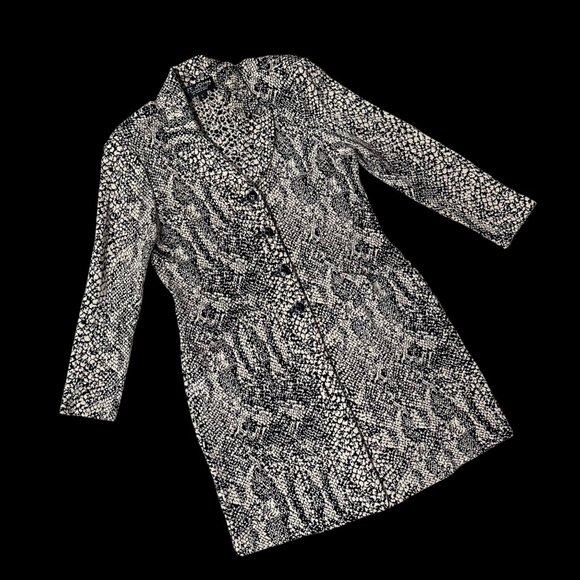St. John Collection Jackets & Blazers - Vintage St John Collection Santana Knit Jacket Snakeskin Print Blazer Size 6 USA